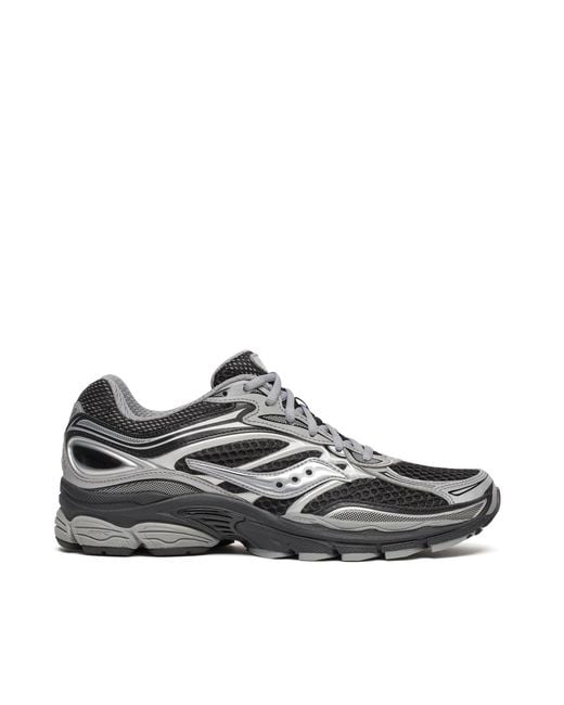 Saucony Black Breathable Mesh Sneakers With Progrid Technology for men