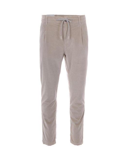 Eleventy Gray Jogger Velluto Sabbia for men