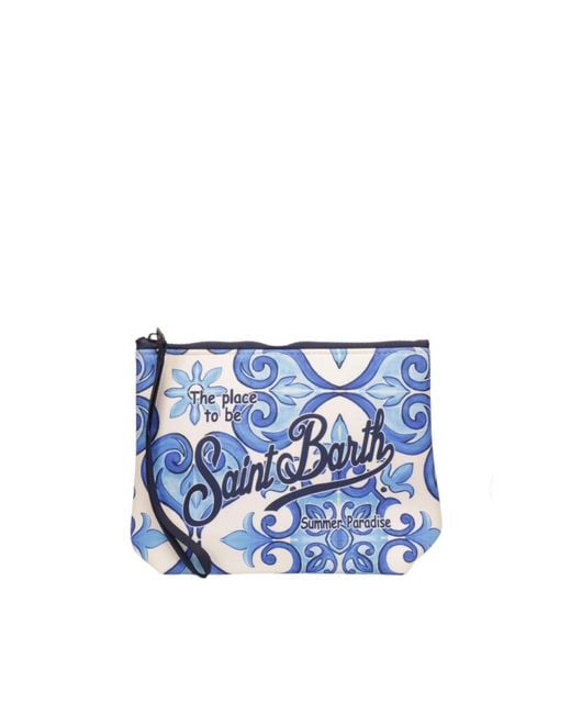 Mc2 Saint Barth Blue Pochette Fantasia Blu