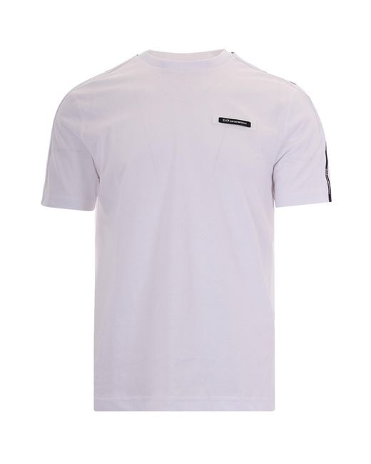EA7 Purple T-Shirt Girocollo Logo Series for men