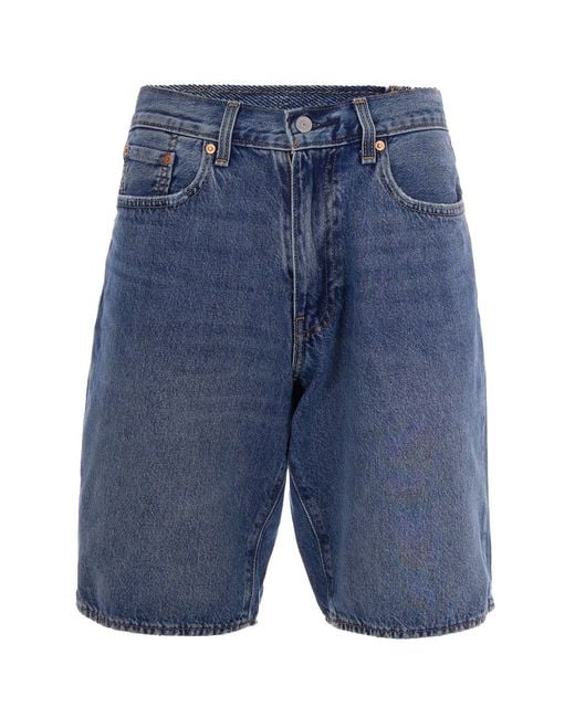 Levi's Blue Bermuda Shorts 478 Baggy Med for men
