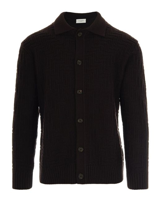Paolo Pecora Black Cardigan for men