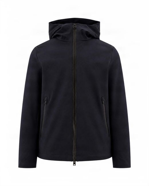 Woolrich Blue Giubbino Pacific Softshell Melton for men