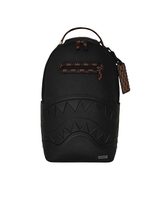 Sprayground Black Zaino Dose Of Check Deux Dlxs for men