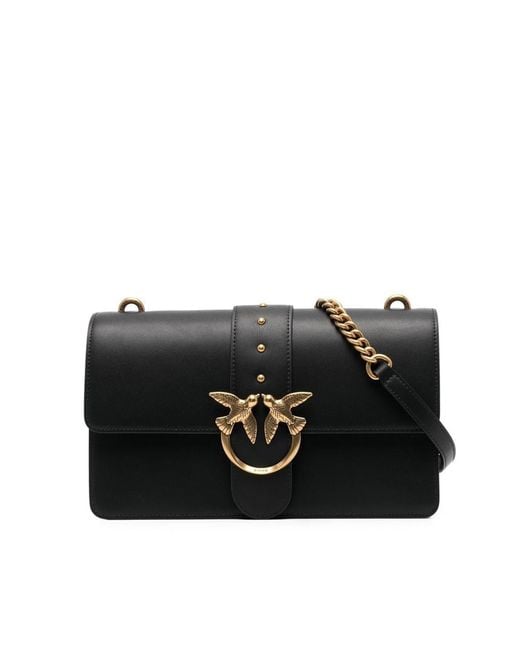 Borsa A Tracolla Media Love Bag Nera di Pinko in Black