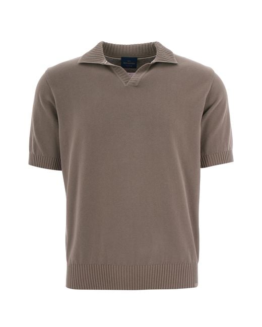 Paul & Shark Gray Classic Mini Relaxed Fit T-Shirt For for men