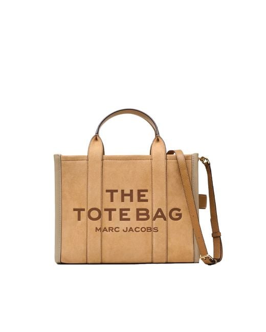 Marc Jacobs Metallic Tote Bag Suede