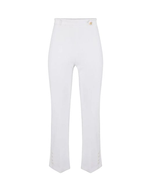 Elisabetta Franchi Gray Trousers