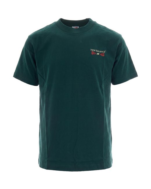 New Balance Green T-Shirt Grab A Bite Boston Nordic for men
