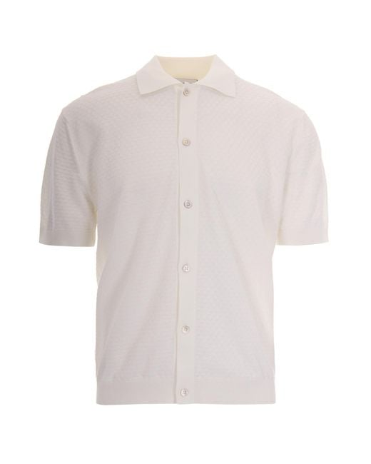 Paolo Pecora White Polo for men