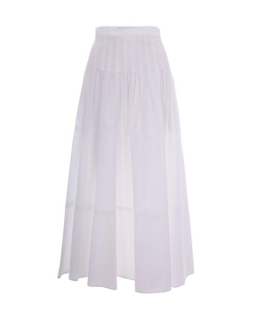 Max Mara White Effortless Mini Skirt