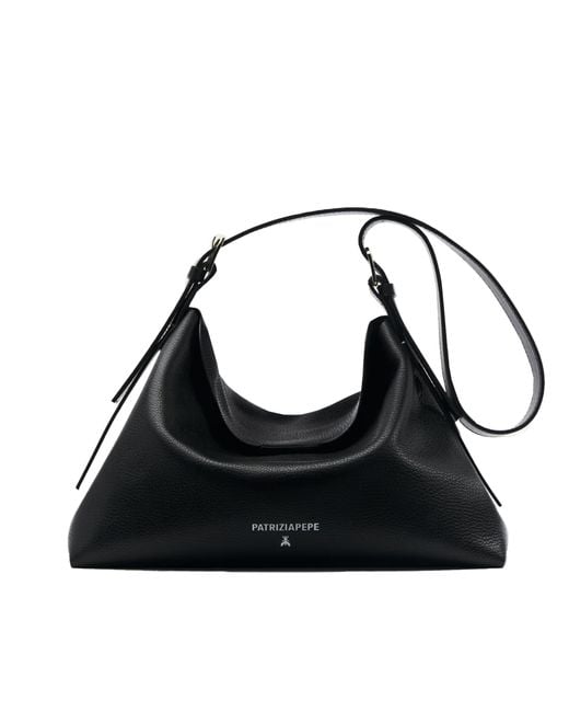Patrizia Pepe Black Borsa A Spalla Never Complete Nero