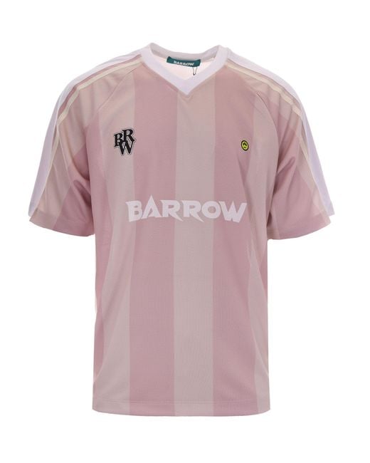 Barrow Pink T-Shirt Mesh Smoke for men