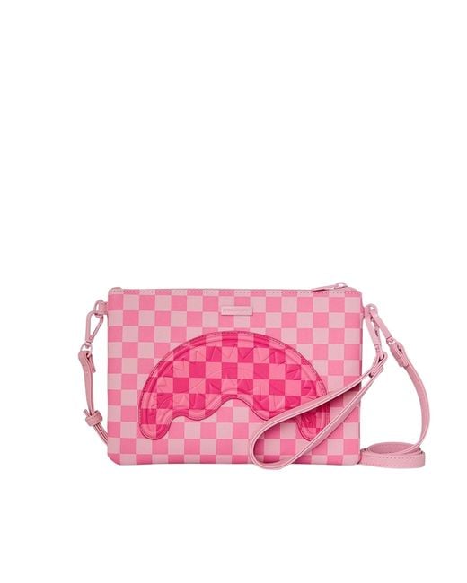 Sprayground Pink Pochette Sharks