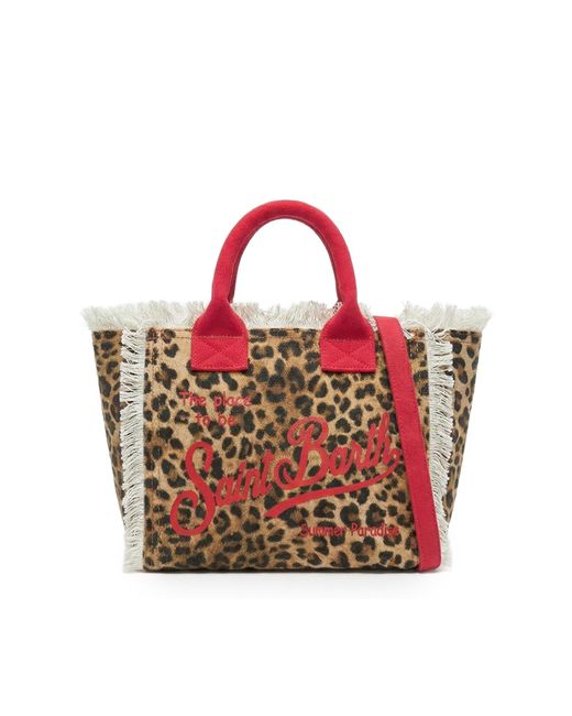Mc2 Saint Barth Red Borsa Colette Leopard