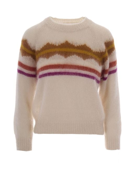Isabel Marant Brown Maglia Monette Ecrù