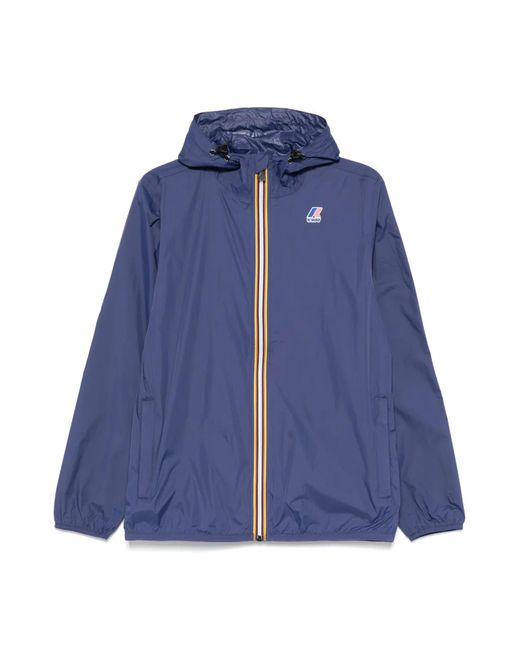 K-Way Blue Giubbino Le Vrai 4.0 Claude Deep Cobalt for men