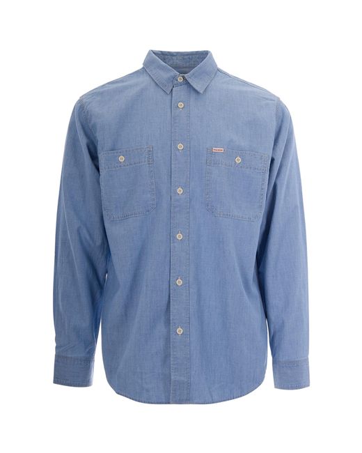 Filson Blue Camicia Chambray Light for men
