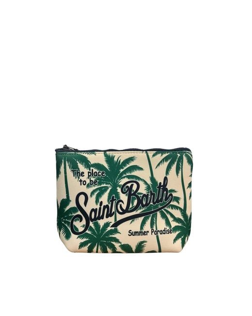 Mc2 Saint Barth Green Pochette Aline Palms