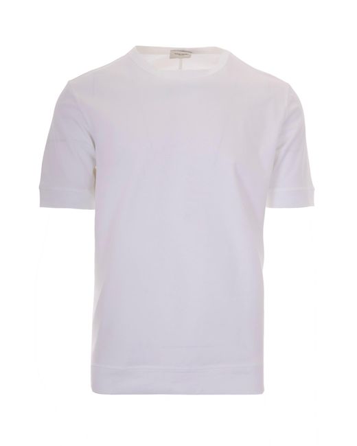 Paolo Pecora White T-Shirt Basic Bianco Ottico for men