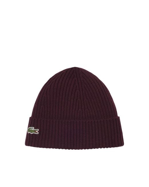Lacoste Red Berretto Logo Oxalis for men