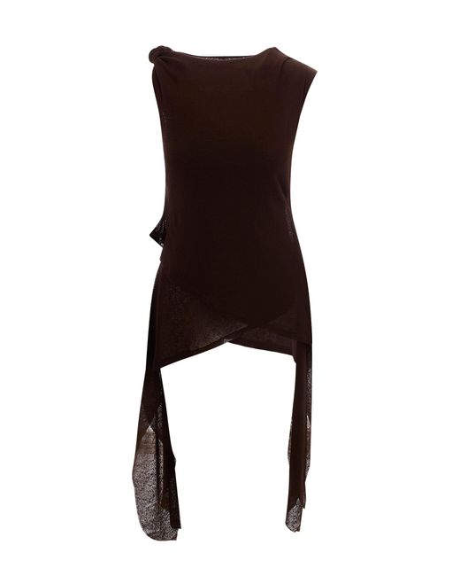 Ganni Black Sleeveless Tops