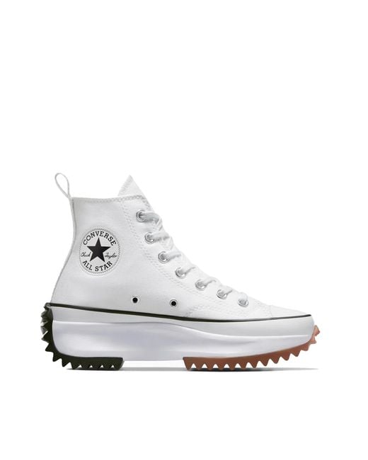 Converse White Sneakers Run Star Hike Hi