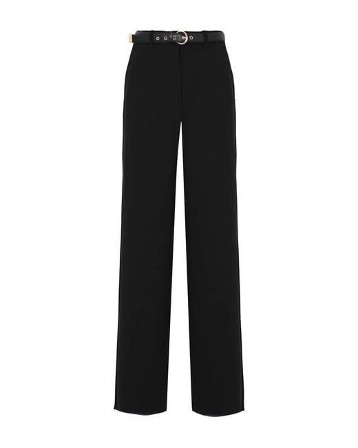 Max Mara Black Wide-Leg Trousers Amico