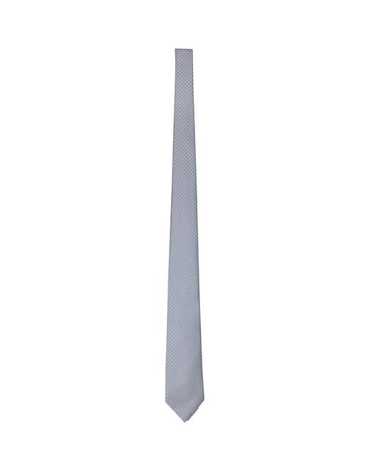 Emporio Armani White All-Over Eagle Logo Tie for men