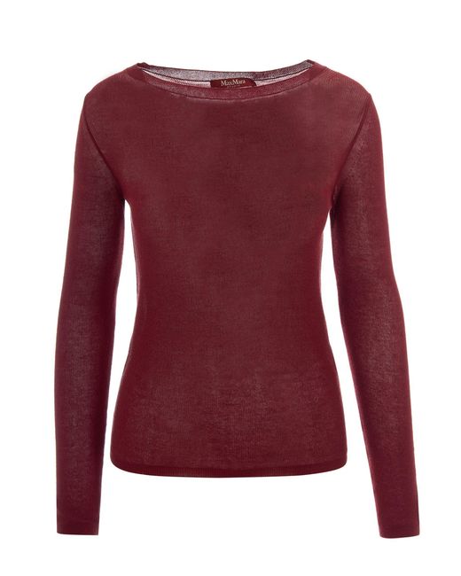 Max Mara Red Knit Jumper