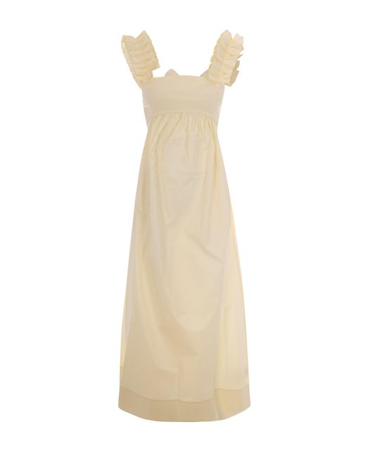 Liu Jo White Ruched Dress