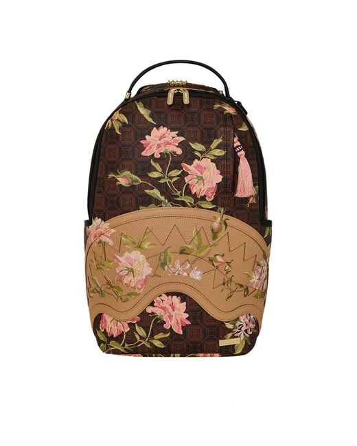 Sprayground Brown Backpack Henny Floral