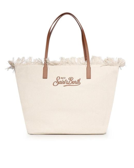 Borsa City Regular Bianca di Mc2 Saint Barth in Natural