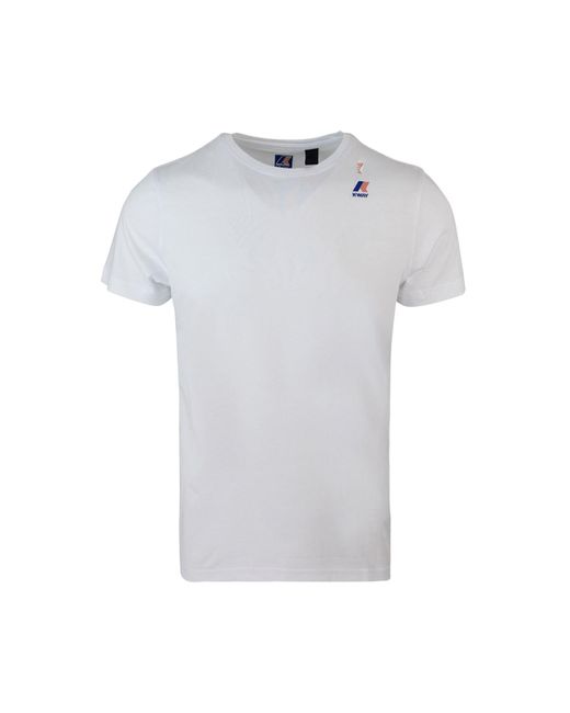 K-Way White T-Shirt Le Vrai Edouard for men