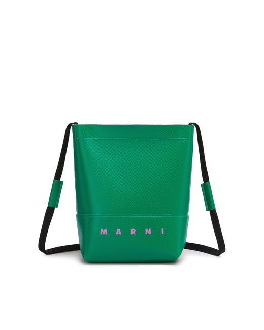 Marni Borsa A Tracolla Verde Con Logo in Green for Men Lyst
