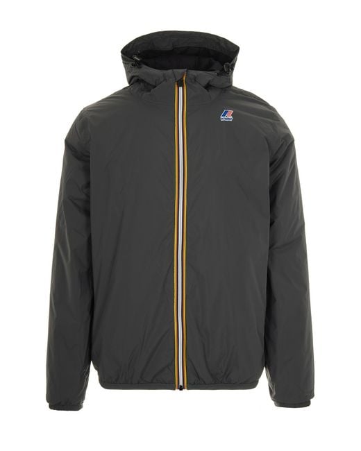 K-Way Black Giubbino Le Vrai 4.0 Claude Warm Shadow for men