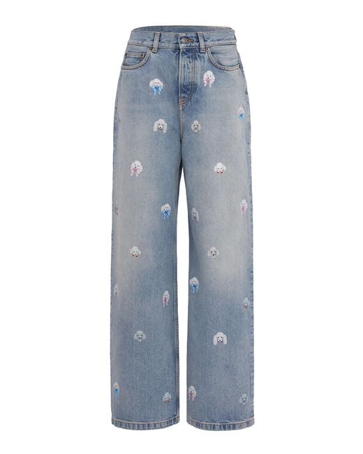 Fiorucci Blue Jeans Poodle Print Light