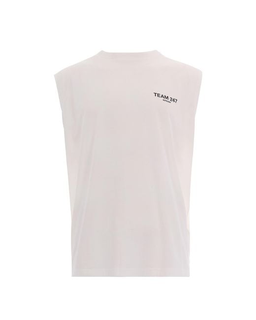 REPRESENT 247 White Canotta Oversize 247 Flat for men