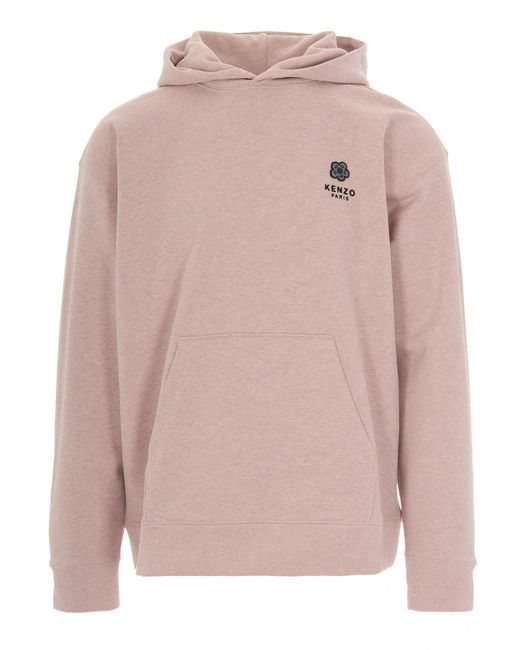 KENZO Pink Felpa Boke Flower Rosa for men