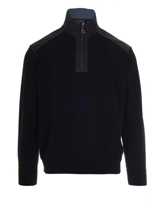 Maglia Mezza Zip Blu di Paul & Shark in Blue da Uomo