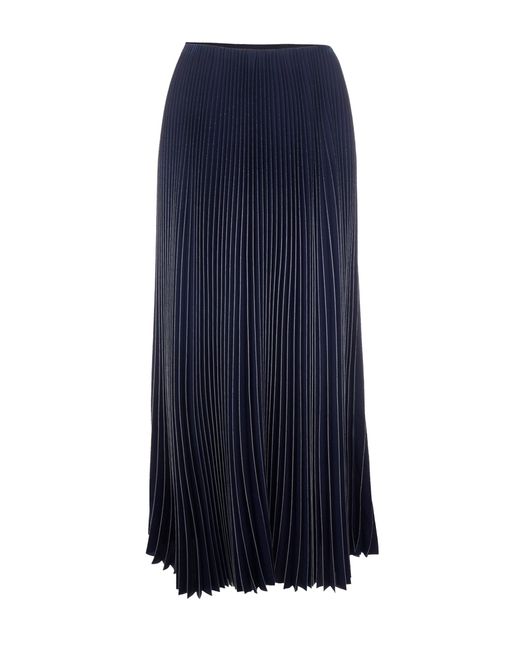 Fabiana Filippi Blue Skirt Pleated Printed