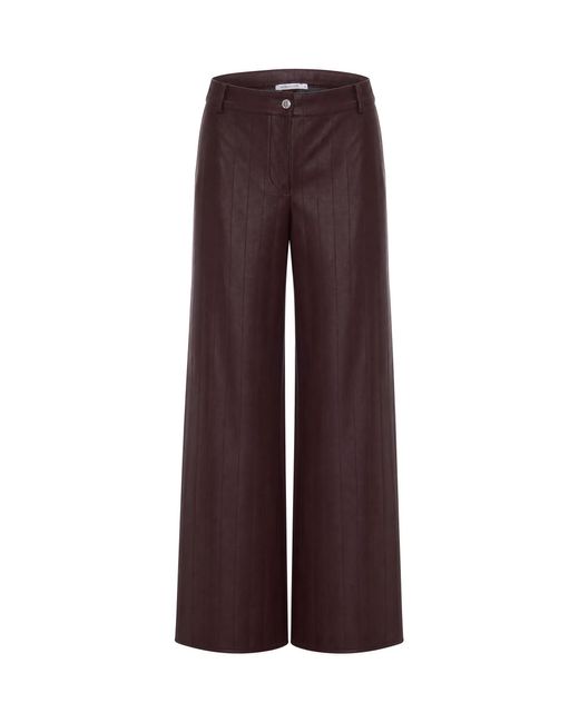 Patrizia Pepe Purple Pantalone Ecopelle Wood