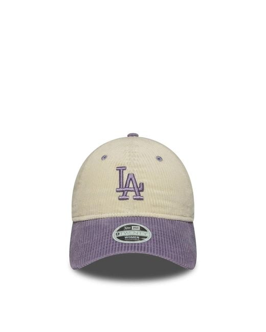 KTZ White Cappellino 9Twenty La Dodgers Mlb Block Cord Light for men