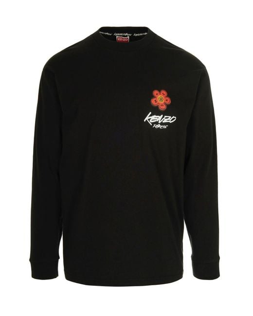 KENZO Black Maglia X Futura 2000 Nera for men
