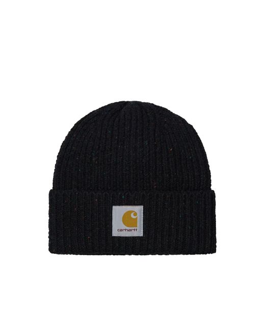 Carhartt Black Anglistic Beanie Hat for men