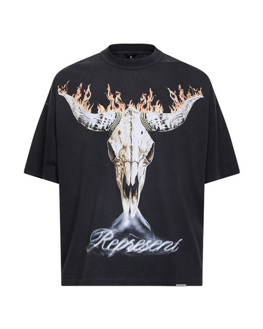 Represent Black T-Shirt British Cowboys for men