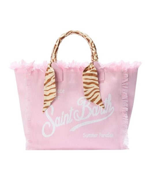 Mc2 Saint Barth Pink Borsa Vanity Foulard Safari Skin
