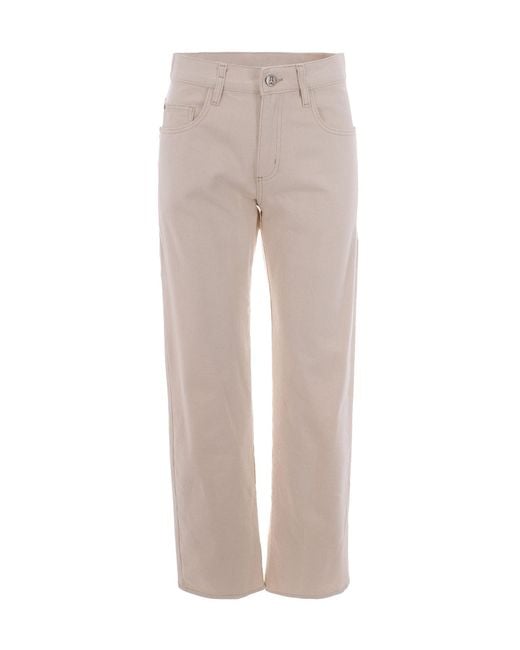 Patrizia Pepe Gray Stylish High-Waisted Jeans For