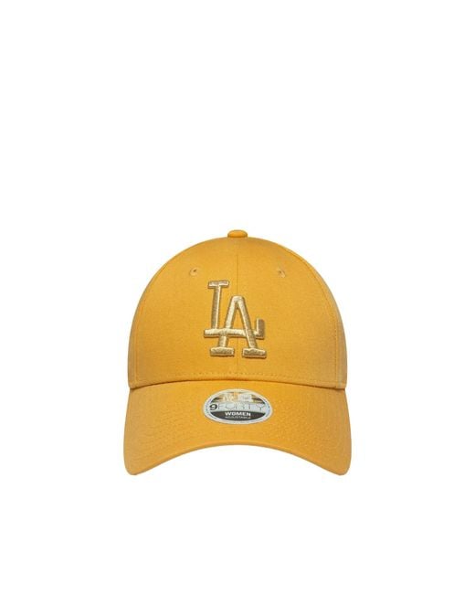 KTZ Yellow Baseball Cap 9Forty Metallic for men