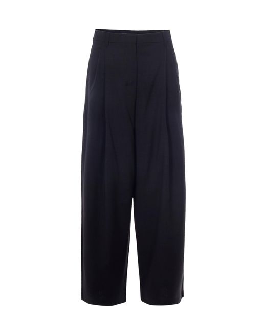 Max Mara Blue Palazzo Trousers Taro